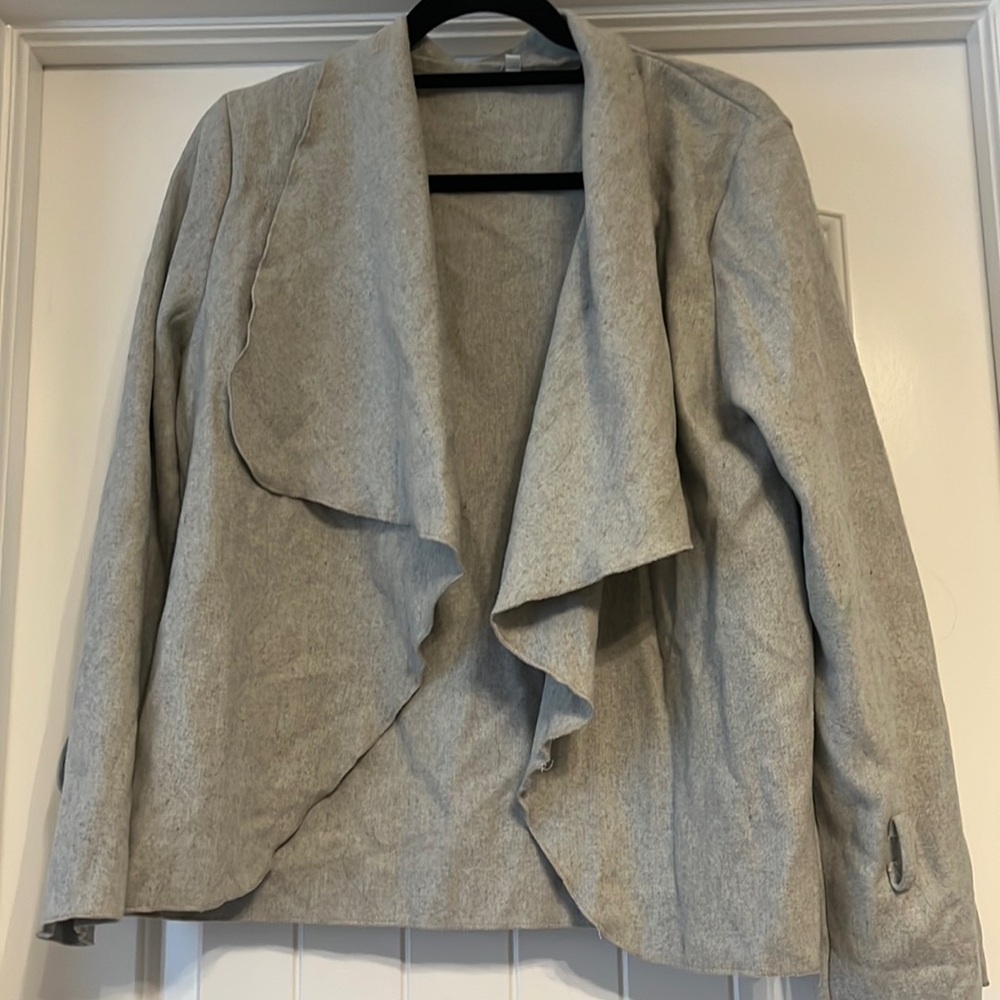 Light gray over coat